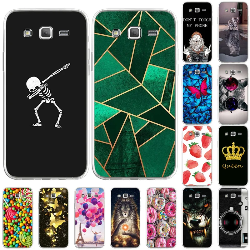 

For Samsung Grand 2 Case Silicone Soft TPU Case Coque On Samsung Galaxy Grand 2 G7102 G7105 G7106 Back Cover Cat Shell Fundas