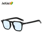 Солнцезащитные очки JackJad 2021, модные крутые винтажные солнечные очки в двух точках с оттенком в квадратной оправе, 3327