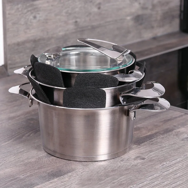 1/3/5/8pcs Pot Pan Protectors Non-woven Fabrics Prevent Pads Protect Scratching Divider Cookware Surfaces Separate | Дом и сад