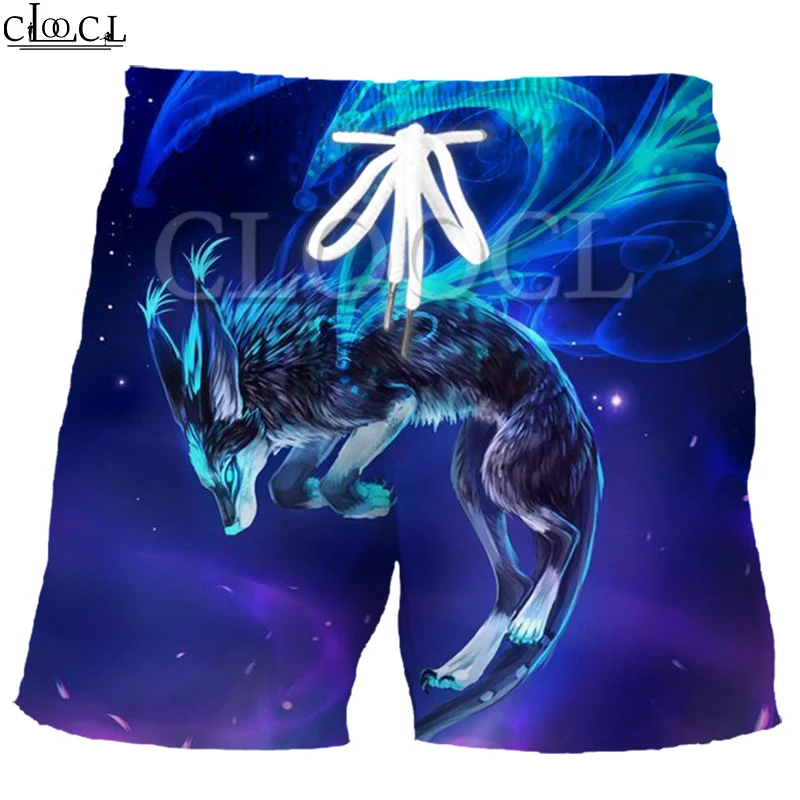 

CLOOCL Summer Beach Shorts Wolf 3D Printed Surfing Men Shorts Funny Male Swimming Shorts Animal Design Sport Shorts 2021