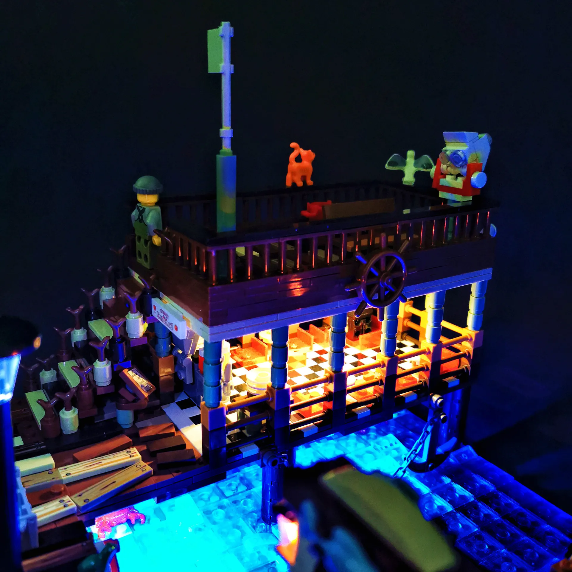 

LED Light Up Kit For 30101 Old Fishing House Pier With Compatible 16050