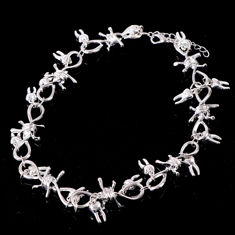 Волшебный чокер из колючей проволоки необычные украшения готические ювелирные