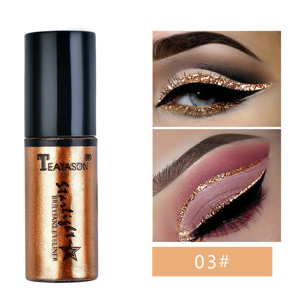 6PCMetallic блеск Сияющие тени для век Comestics блеск для губ Жидкость длительного эффекта тени для век макияж тени для век великолепные металлы блеск