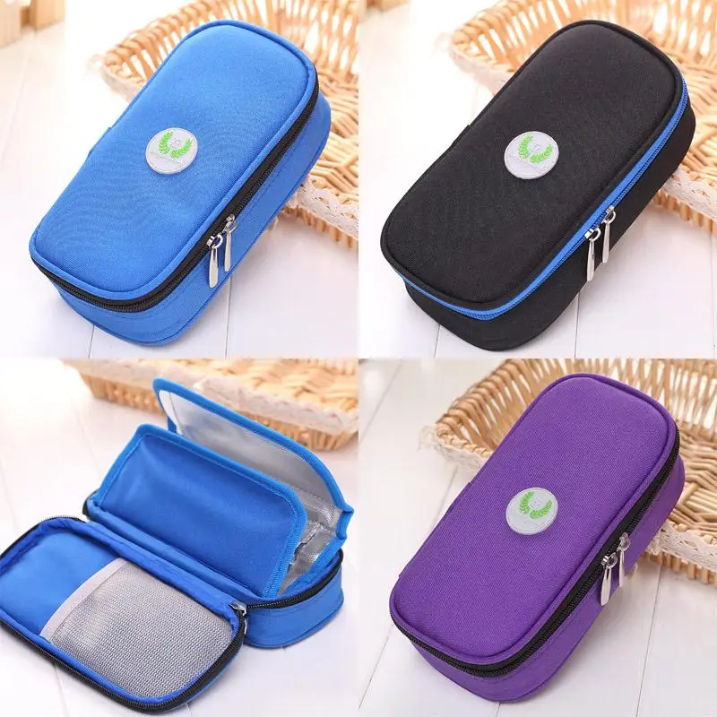 Portable Insulin Cooling Bag Ice Pack Thermal Cooler Refrigerator Bolsa Termica Aluminum Foil ice bag Travel Case | Мать и ребенок