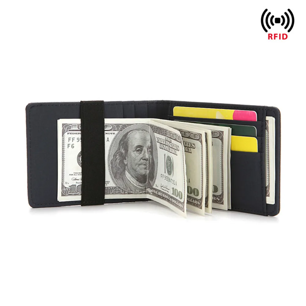

Men Credit Card Holder Minimalist Rfid Blocking Wallet Card Holder Slim Wallet Rfid Blocking Men Secure Faux Leather Bag Wallets