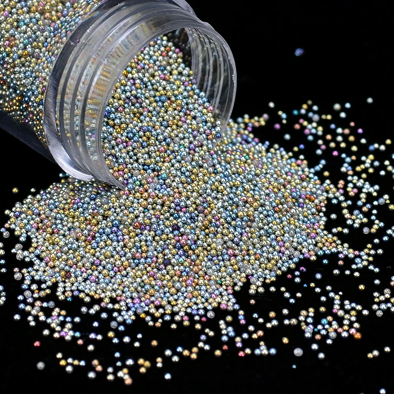 Шарики икры непрозрачные Маленькие стразы для маникюра стеклянные шарики микро