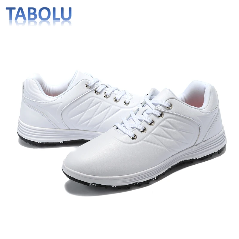 Men's Golf Shoes Outdoor Non-slip Golf Walking Sneakers Mens Lace-up Sneakers Comfortable and Breathable Golf Training Shoes Men