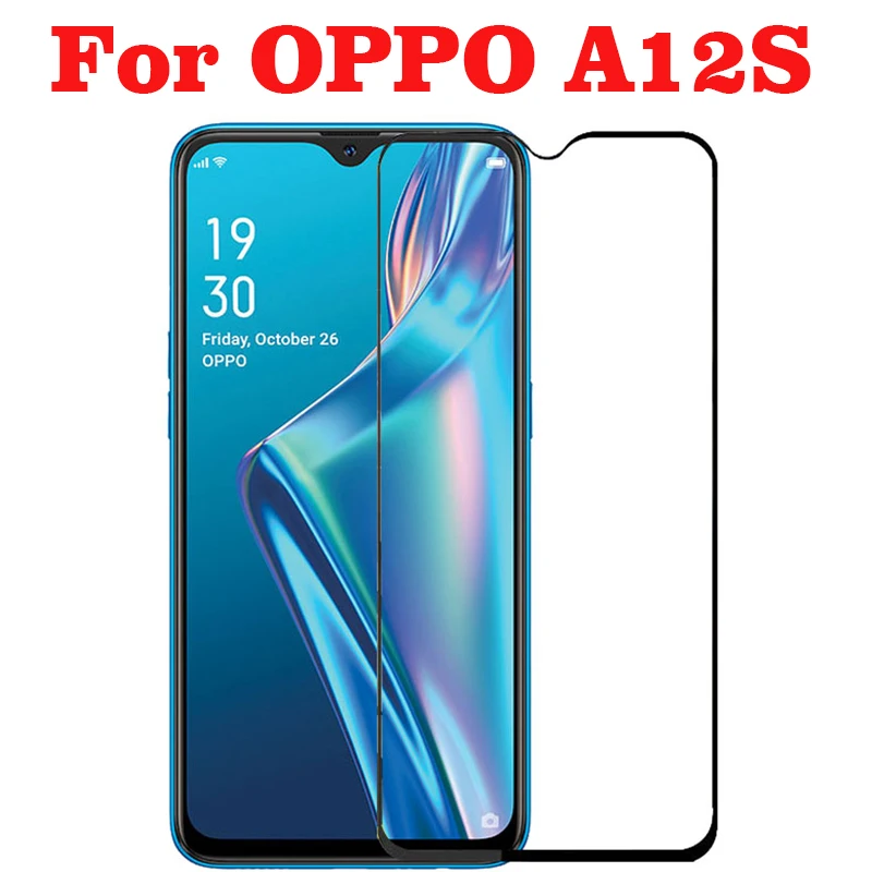 3D полное клеевое закаленное стекло для OPPO A12S покрытие 9H пленка Взрывозащищенная