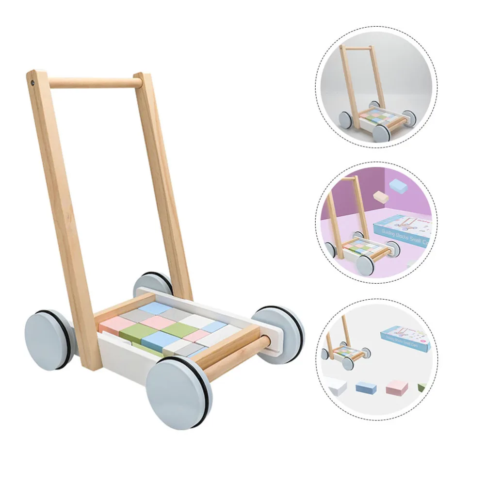 1 набор многофункциональных детских ходунков деревянные тележки детские