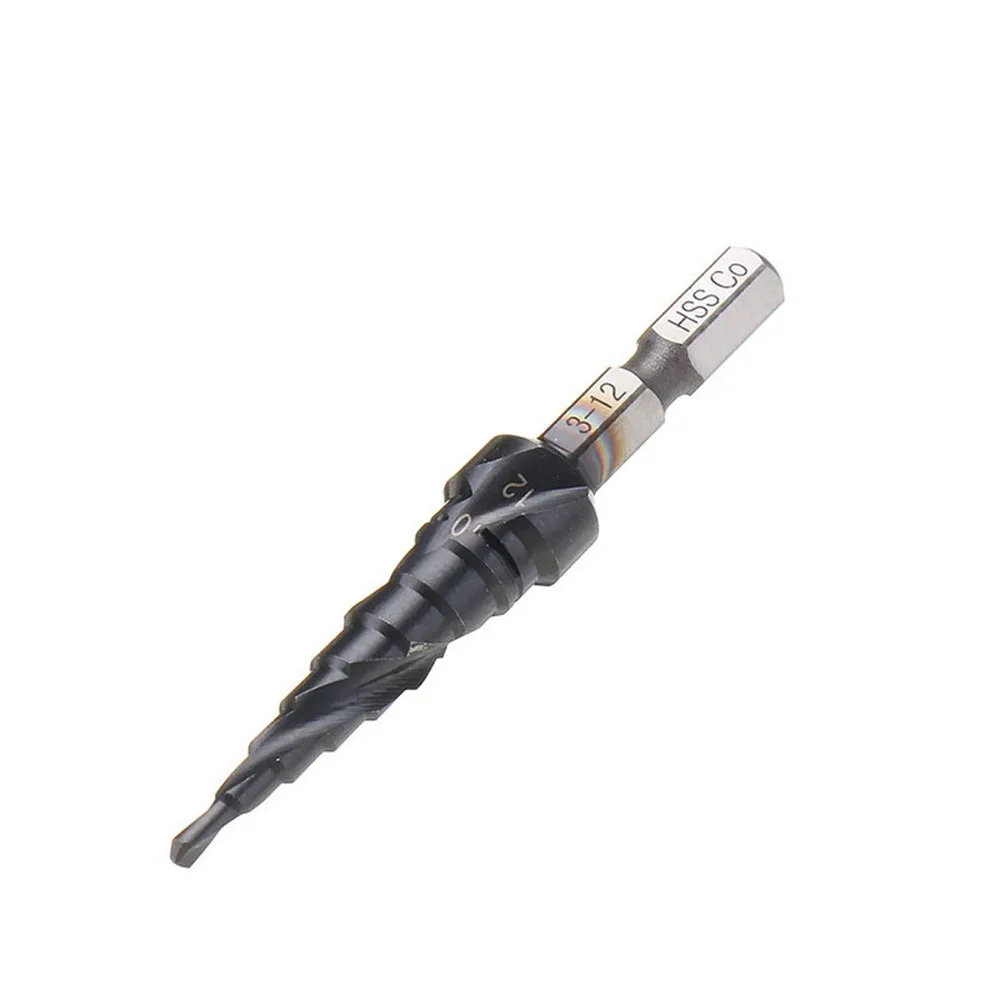 

M35 Cobalt Drill Bit Step Drill Stainless Steel 4-12/ 4-20/ 4-32mm Hexagonal Shank Spiral Groove Pagoda Drill Bit