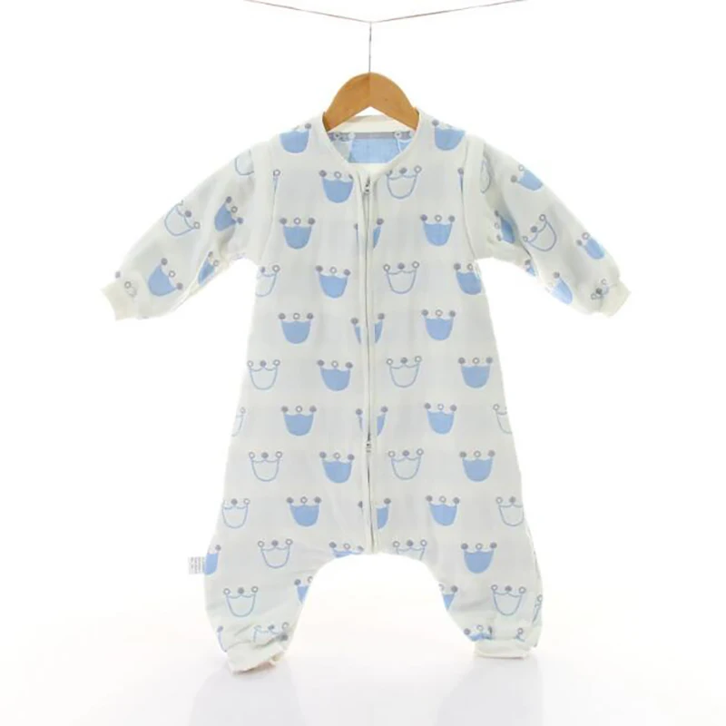 Спальный мешок для малышей комбинезон новорожденных спальный халат с разрезом