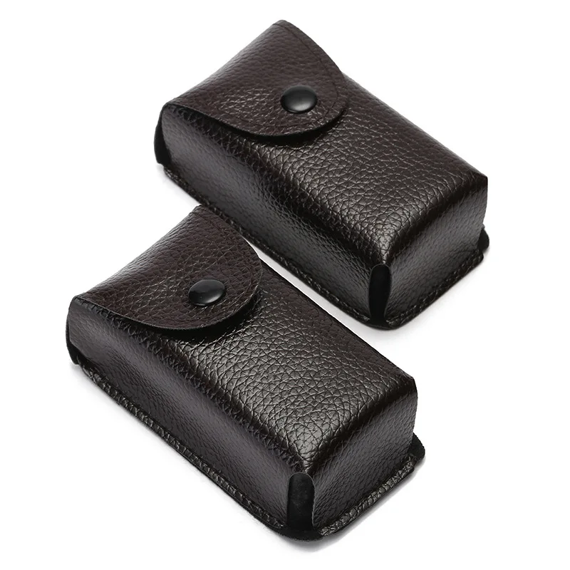 

Portable Folding Reading Glasses Case Retro Breathable Wear-resistant Storage Box Leather Reading Glasses Case