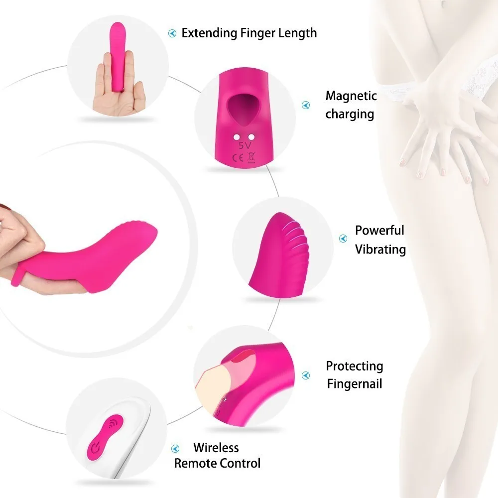 G-spot Finger вибратор Мощный Стимулятор клитора мульти-скорость Usb перезаряжаемые