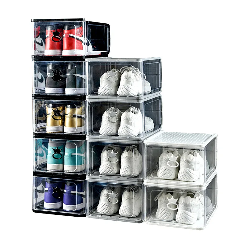 

Xianou Foldable Shoe Box New Thickened Shoes Storage Box Plastic Drawer Transparent Shoe Box