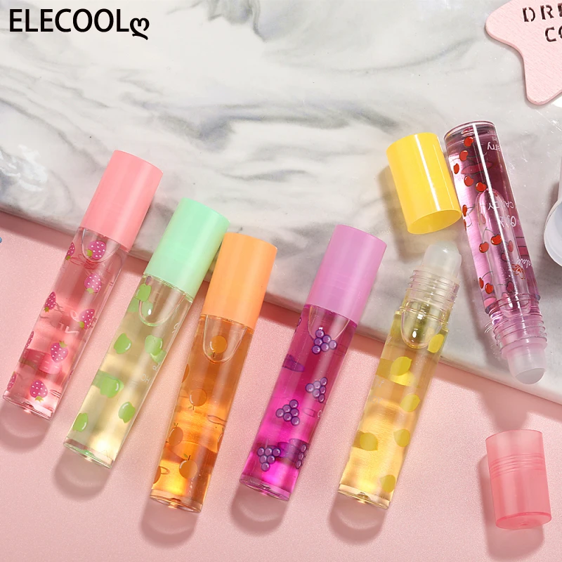 

ELECOOL Mirror Water Lip Gloss Lip Glaze Transparent Lip Oil Liquid Lipstick 6 Colors Randomly Lipgloss Moisturizing Make Up