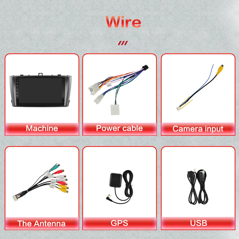 DSP 4 G Android 10 автомобильная навигация Радио Мультимедийный видеоплеер для Toyota Avensis