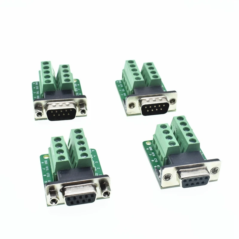 D SUB 9pin DB9 Male Female адаптер сигналов модуль клеммы RS232 Serial To Terminal
