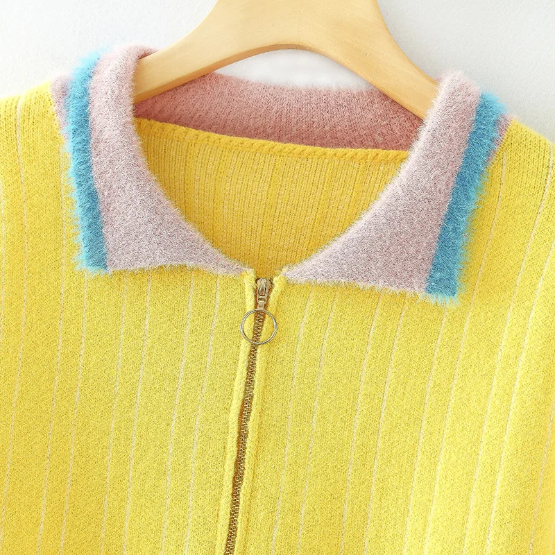 Повседневные женские свитера размера плюс Осень-зима 2019 Модные свободные