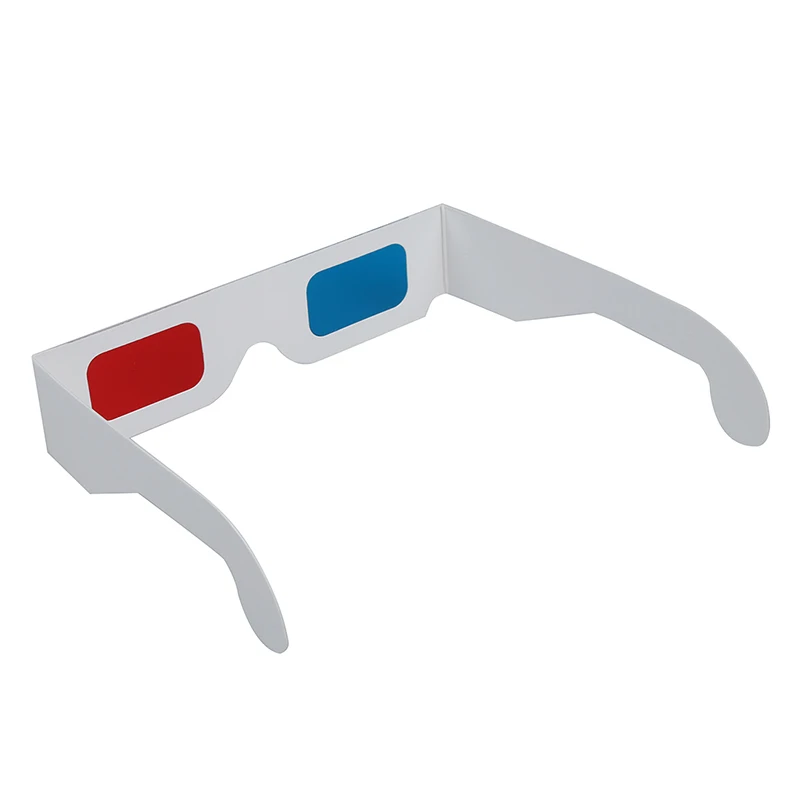 100 пары Красного/голубого цвета (синий) анаглиф 3D очки 3-х мерные | Электроника - Фото №1