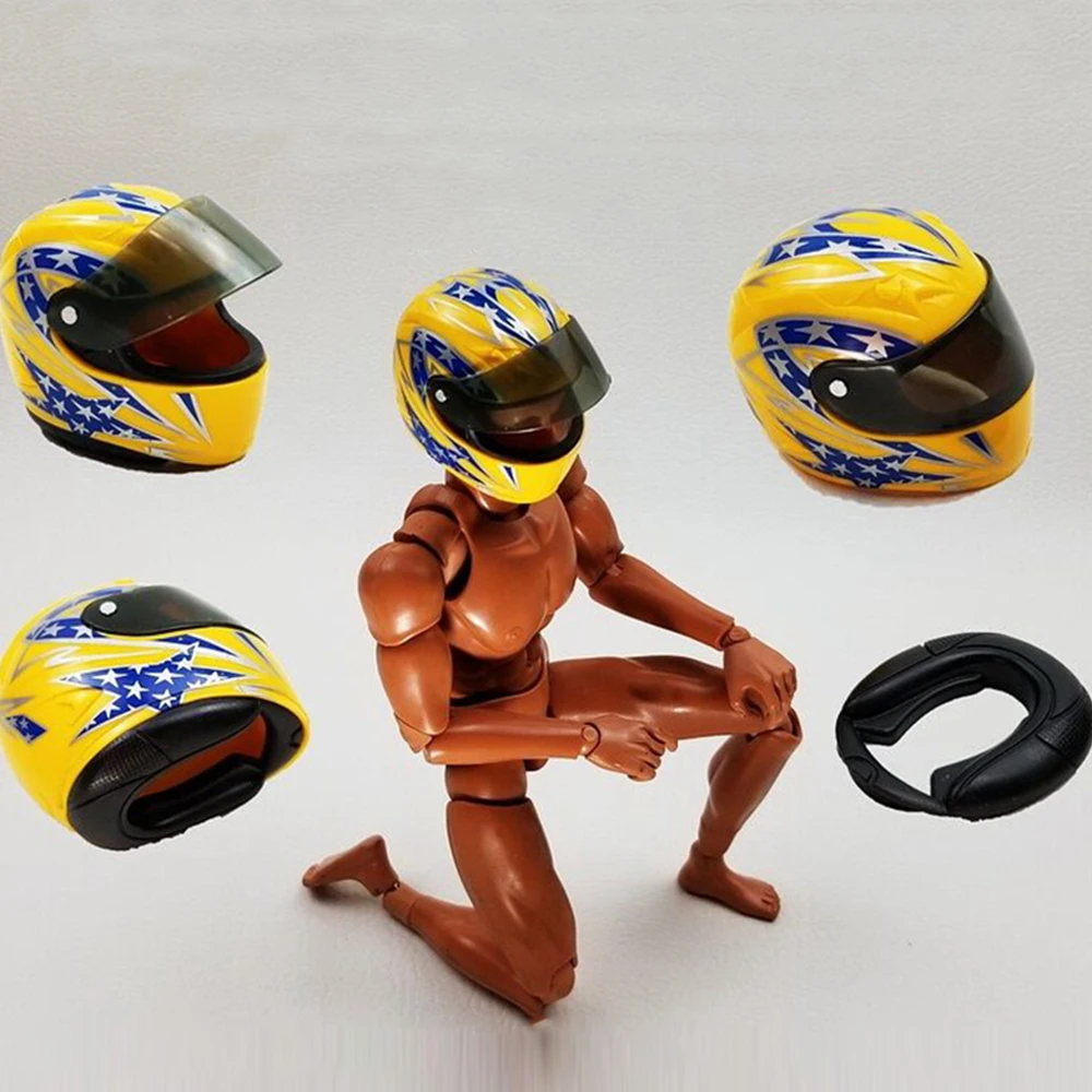 16 scale plastic racing helmet model scene props accessories toy collection for 12 inches action figure scene accessories free global shipping