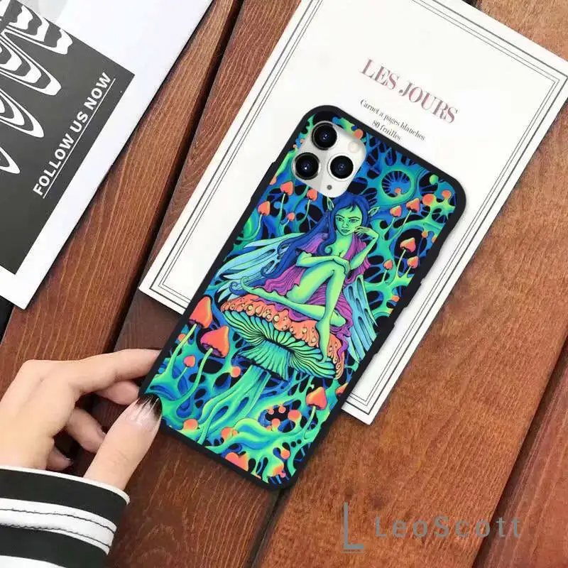 

Colourful Psychedelic Trippy Phone Case for iPhone 11 12 pro XS MAX 8 7 6 6S Plus X 5S SE 2020 XR Soft silicone