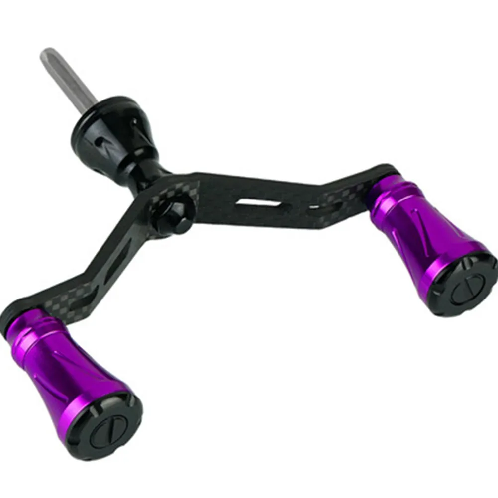

110mm Super Power Spinning Reel Handle Grip Carbon Fiber Double Handles Gripper For Catch Squid Trout Daiwa Revros Ninja