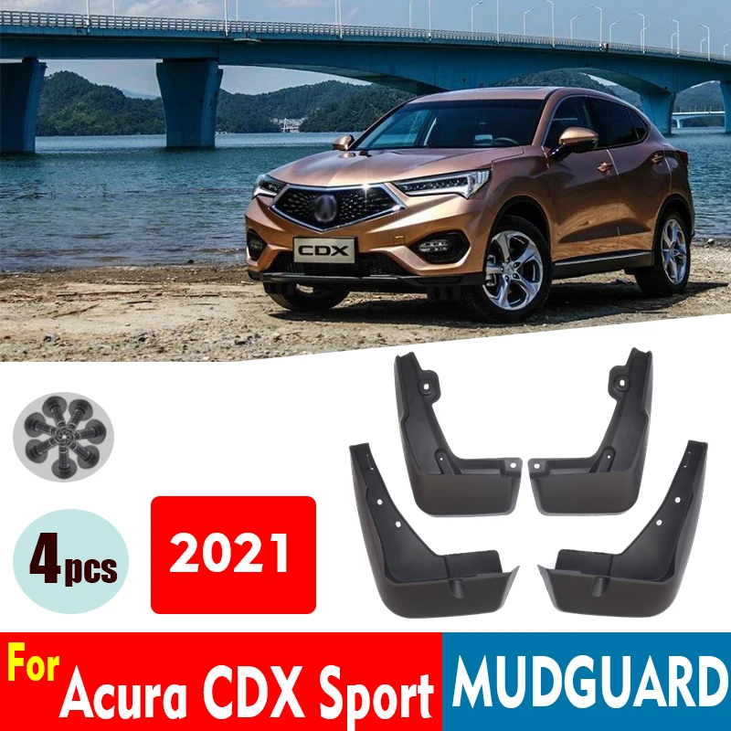 

Mudflaps For Acura CDX Sport 2021 Mudguards Fender Mud Flap Guard Splash Mudguard Car Accessories Auto Styline Front Rear 4pcs