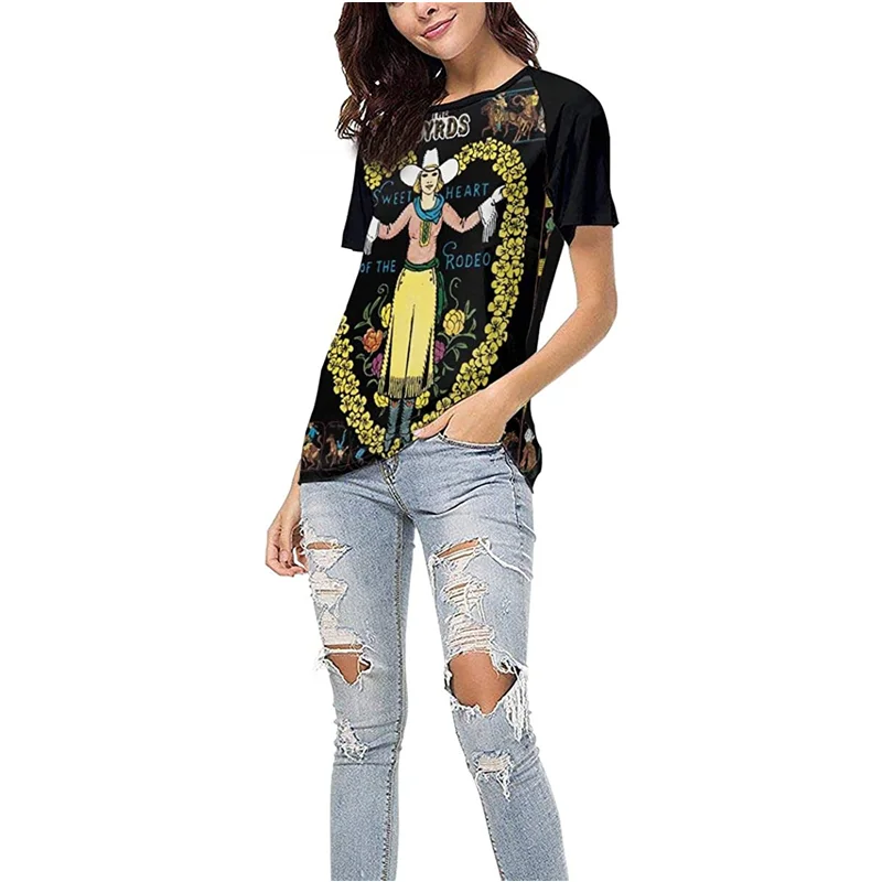 

Ladys Sexy Navel tee Summer Crop top Black retro t shirt harajuku