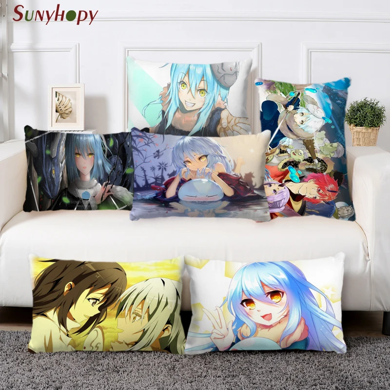 

Custom Reincarnated As A Slime Popular Hot Sale Pillowcase Zippered Pillow ​Bedroom Home Office Decorative 0804WJY