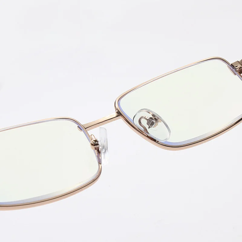 

Elbru Classic Square Anti Blue Light Reading Glasses Small Metal Frame Clear Presbyopic Glasses Women Men Diopters +1.0 to +4.0