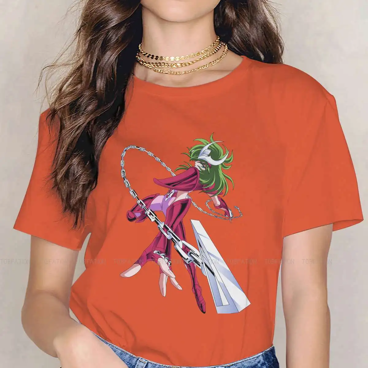 

Andromeda Special TShirt for Girl Saint Seiya Greek Mythology 4XL New Design Graphic T Shirt Stuff Hot Sale