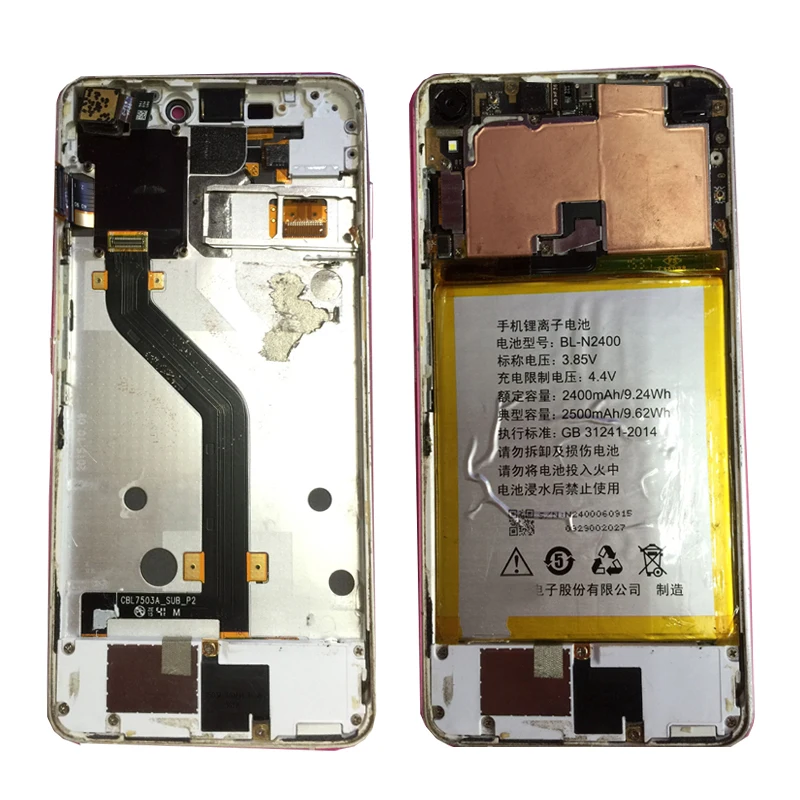 Белый ЖК-дисплей с дигитайзером сенсорного экрана для iuni n1 рамкой в сборе 100%