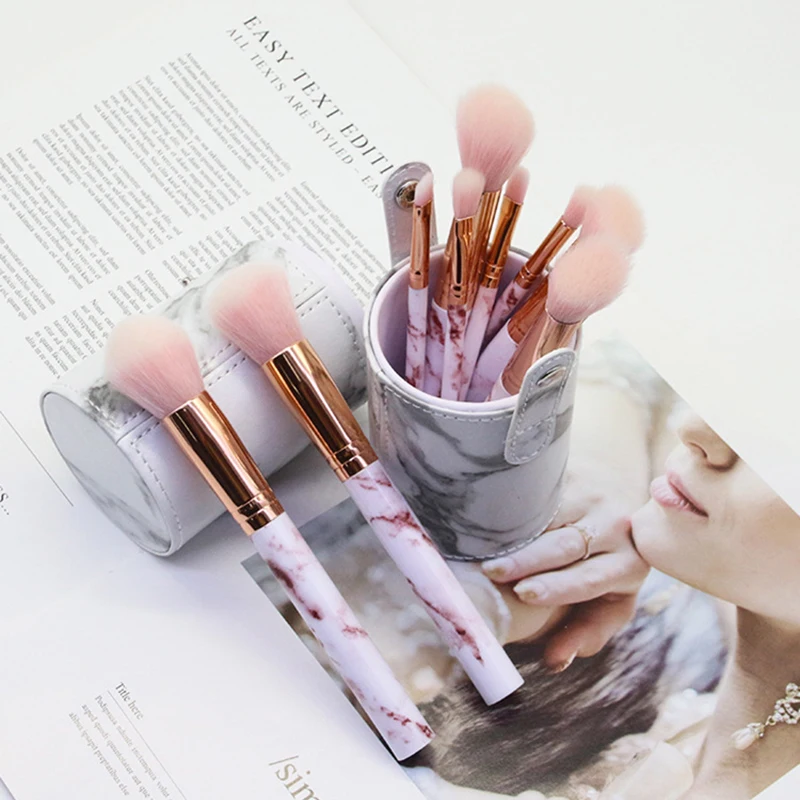 

10pcs Makeup Brushes Tool Set Cosmetic Powder Eye Shadow Foundation Blush Blending Beauty Make Up Brush Maquiagem
