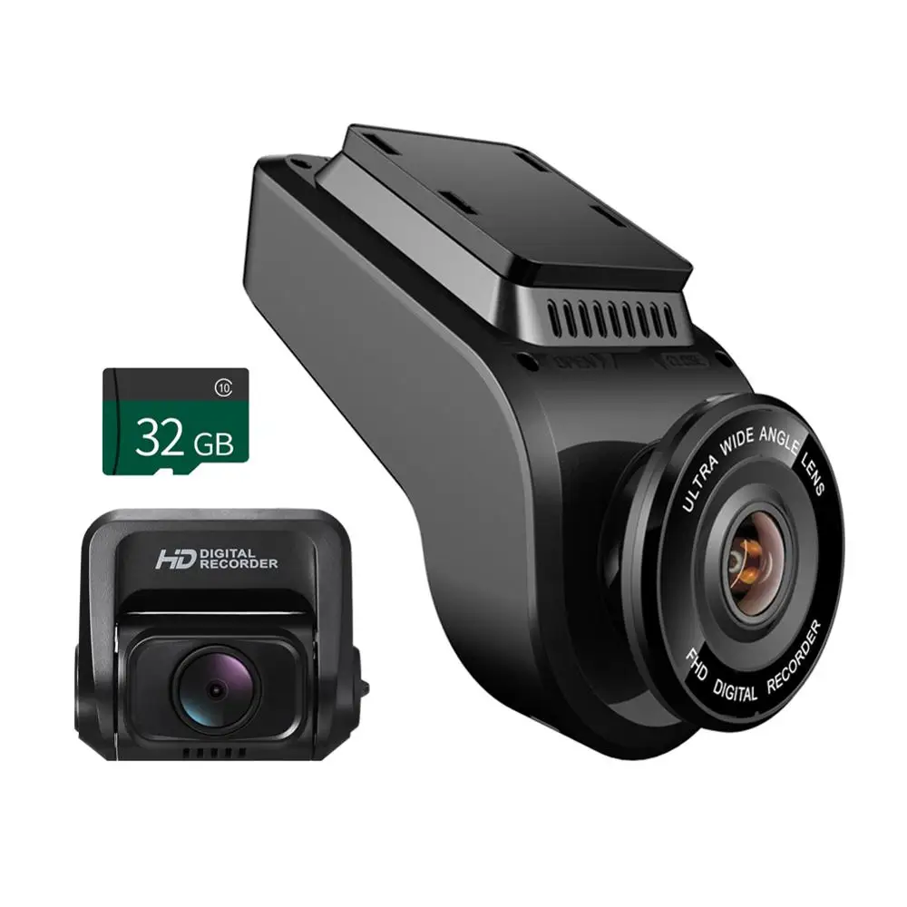 VODOOL T691C Mini " 4 K 2160 P/1080 P FHD Автомобильный видеорегистратор с объективом 170 градусов Автомобильный видеорегистратор WiFi gps видеорегистратор ночного видения - Название цвета: 2 Lens WiFi GPS TF