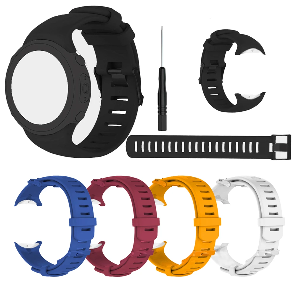 Ремешок силиконовый для Suunto D6 Dive/ D6i сменный Браслет смарт-часов 25 мм | Электроника