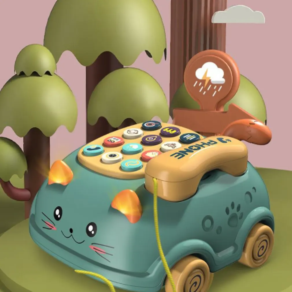 

phone learning toys Kids Toy multifunctional bilingual telephone story machine boys and girls educational toys for children gift