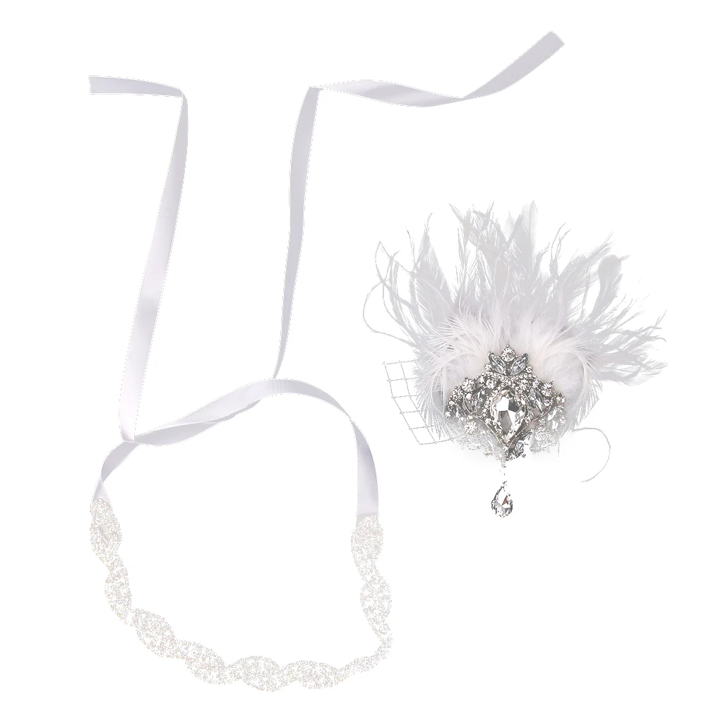 

Fancy Dress Party Headpiece Vintage 1920s Flapper Headband Diamante