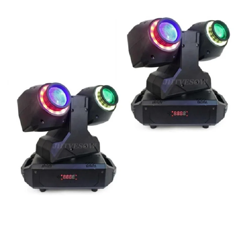 

led double heads dual wash moving head light dmx512 2x30w rgbw beam with 2x12w led strip mini moving heads night party lights