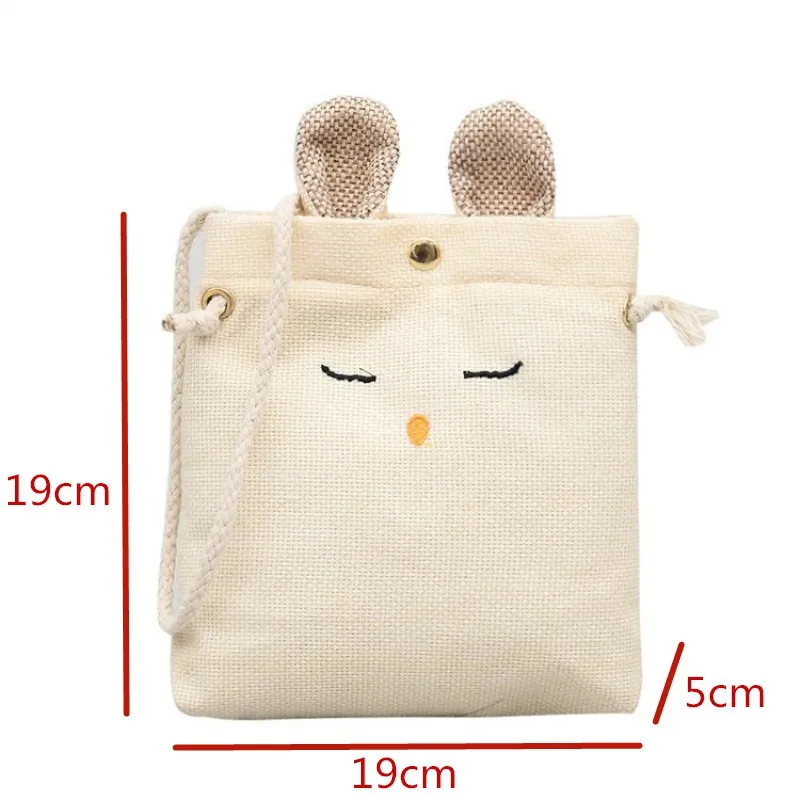 

Simple and Cute Musical Instrument Bag Cartoon Smile Face Shoulder Canvas Bag