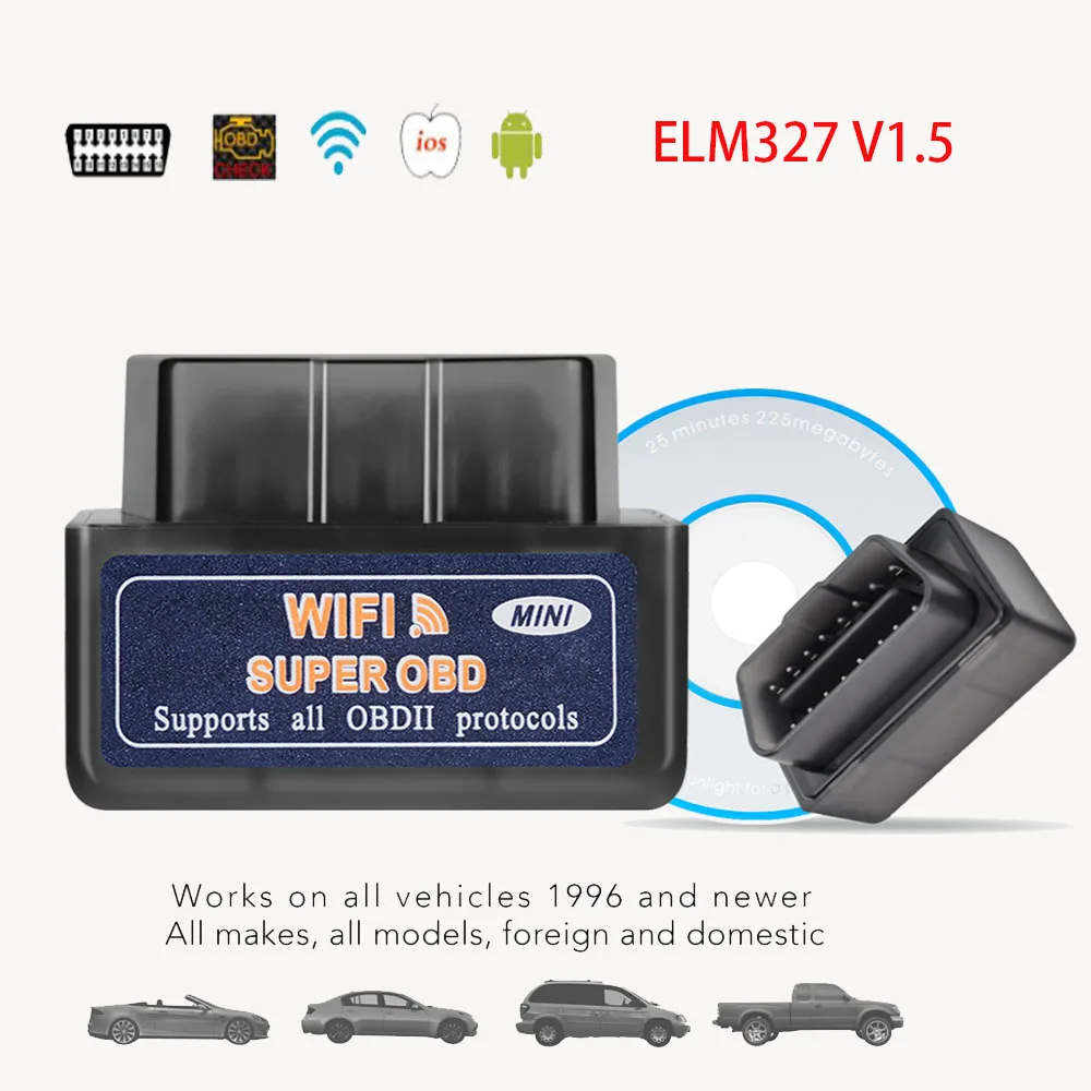 Новый диагностический инструмент WIFI OBD2 ELM327 V1.5 для OPEL Astra J /Astra H/Insignia G большинства