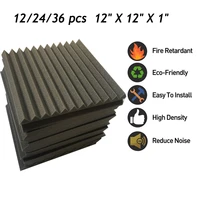 acoustic tiles for soundproofing wedge recording studio foam in charcoal color