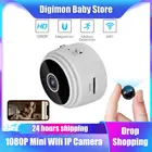 Мини-камера видеонаблюдения, 1080P HD, Wi-Fi, ночное видение