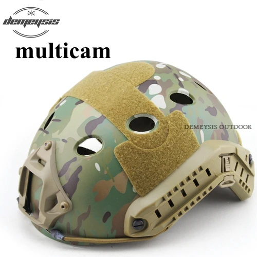 multicam Открытый военный страйкбол шлем защитный Wargame Combat CS тактический шлем для стрельбы Пейнтбол Охота Сафет шлем - Цвет: multicam