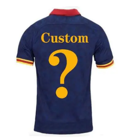 camiseta romana de manga corta para hombre DE ROSSI DZEKO y ZANIOLO camiseta de foutbol para adultos camiseta casual de moda - Цвет: custom