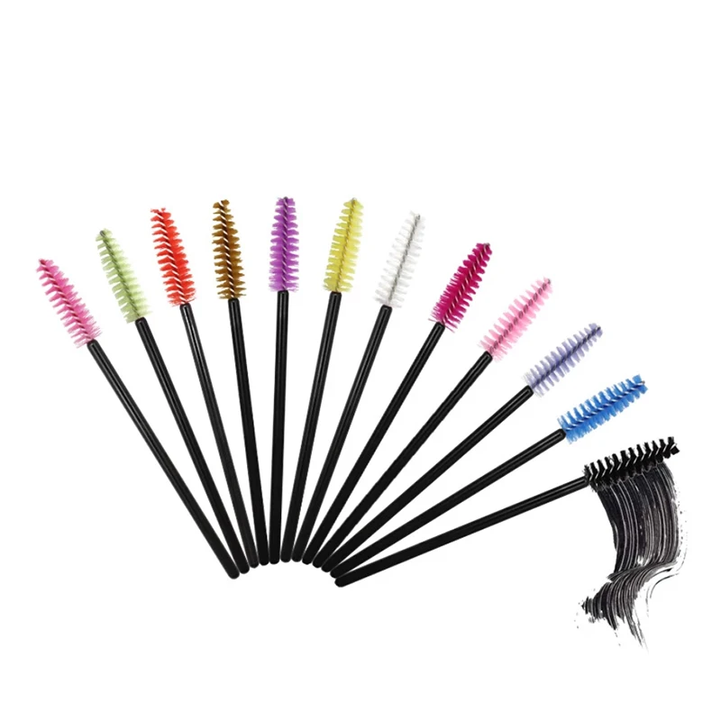 

New 50Pcs Make up Brushes Eye Spiral lashes Disposable Mascara Wands Applicator Eye lashes Cosmetic Brush Makeups Tools