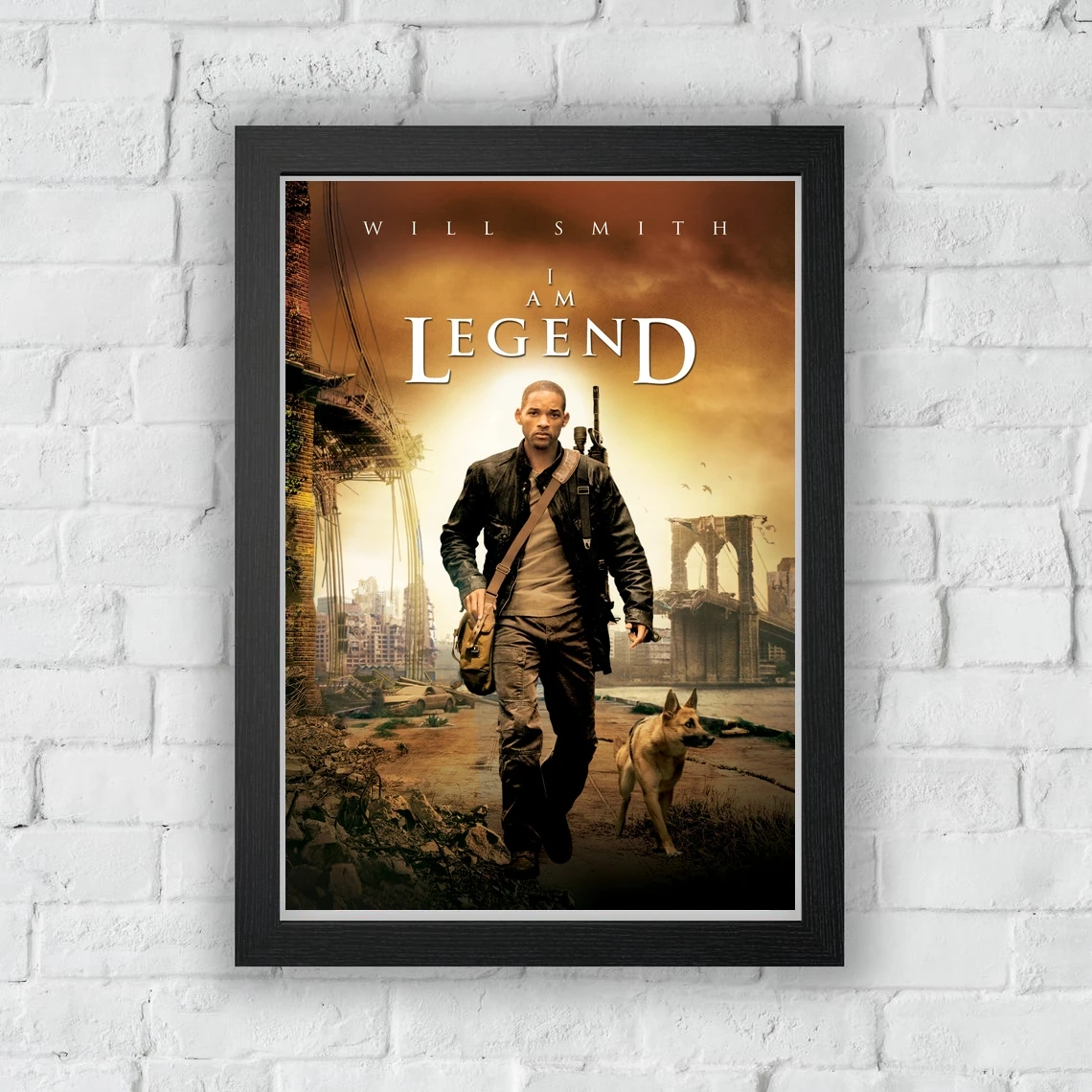 

Постер с надписью «I Am legend» (без рамки)
