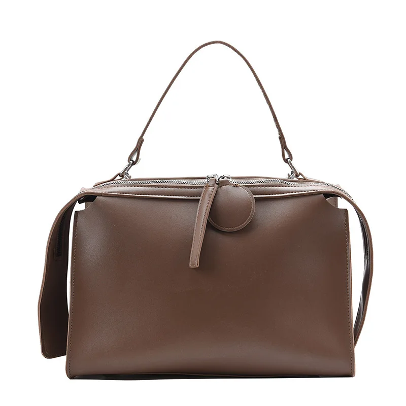 

2021 New High-End Texture Niche Western Style Fashionable Large-Capacity Women'S Crossbody One-Shoulder Portable Commuter Bag