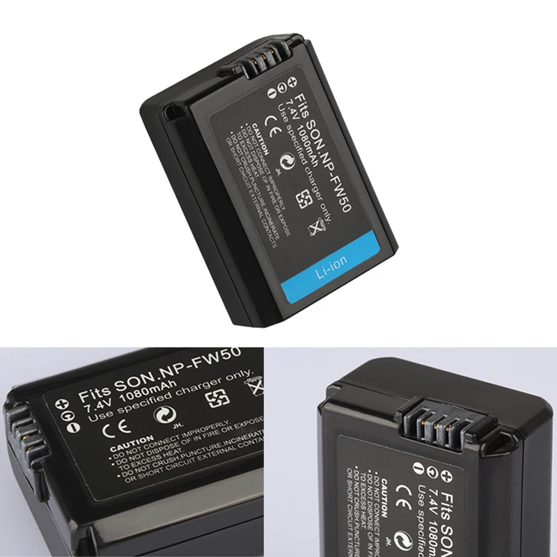 NP FW50 Батарея 1020 мАч для Sony a7m2 a7r2 S2 a6500 a6300 a6000 a5000 a3000 NEX 3 QX1 батареи/FW50 Зарядное