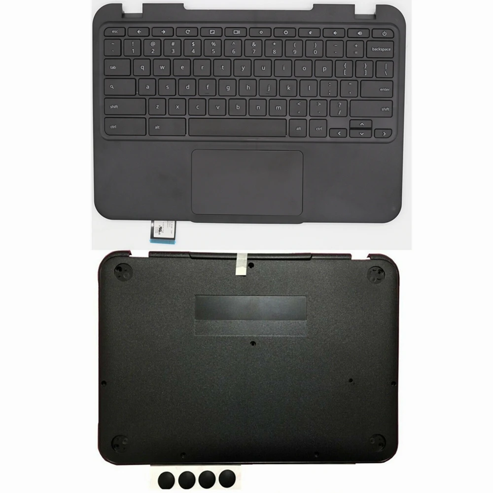 

for Lenovo Chromebook N22 11.6"Laptop Palmrest Cover W/US Keyboard Touchpad Plastic Shell 5CB0L02103 Bottom Base Case 5CB0L13240
