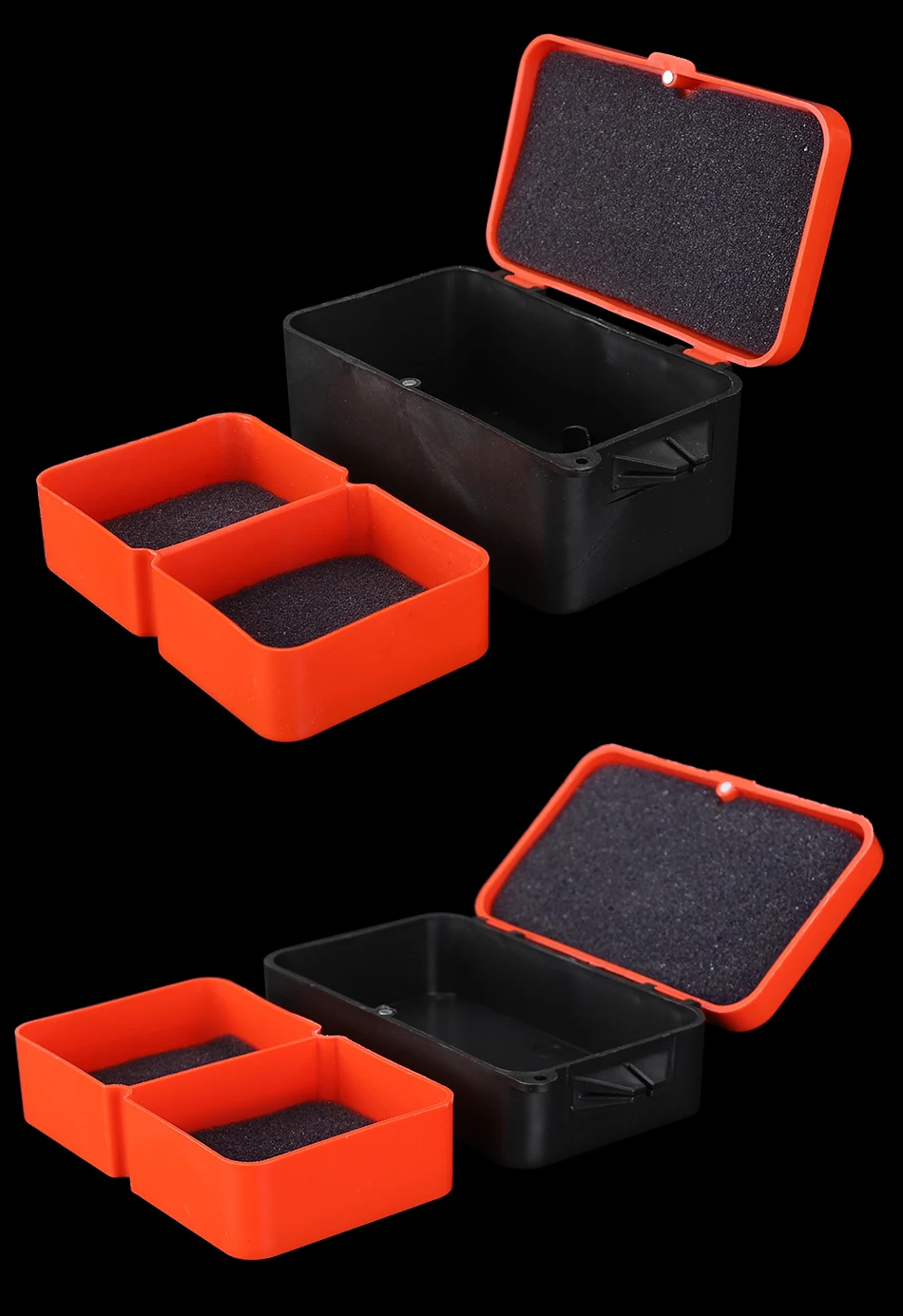 DAGEZI ABS пластик для рыбалки, с двойным дном коробка червь земляной приманки для ловли карпа Снасти Коробка с зажимом
